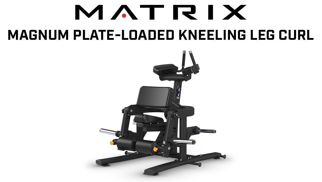 The Matrix Fitness Magnum Plate-Loaded Kneeling Leg Curl
